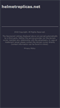 Mobile Screenshot of helmetreplicas.net
